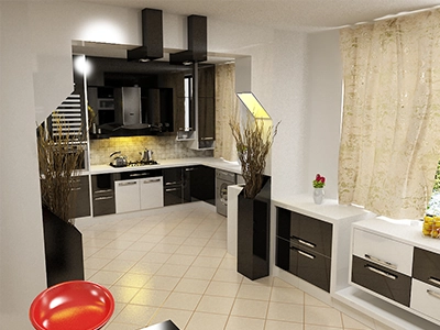 آشپزخانه هایگلس مدرن