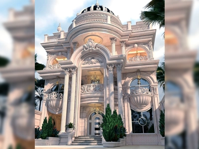 نمای کلاسیک گنبدی قوس دار