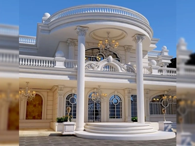 ویلایی کلاسیک تراس دار