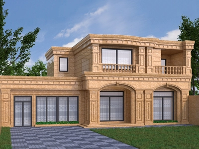 نمای کلاسیک باغی