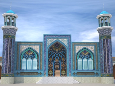 طرای نمای مسجد