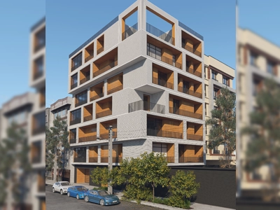 نمای مدرن نبش خیابان